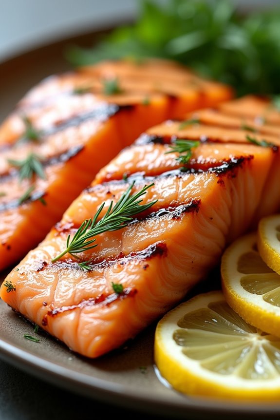 delicious grilled salmon dish