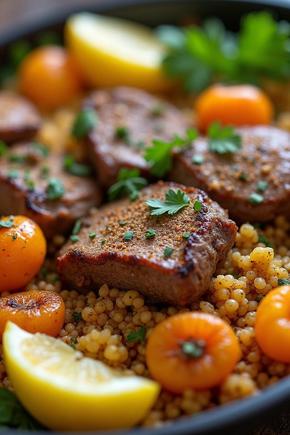 delicious mediterranean lamb dish