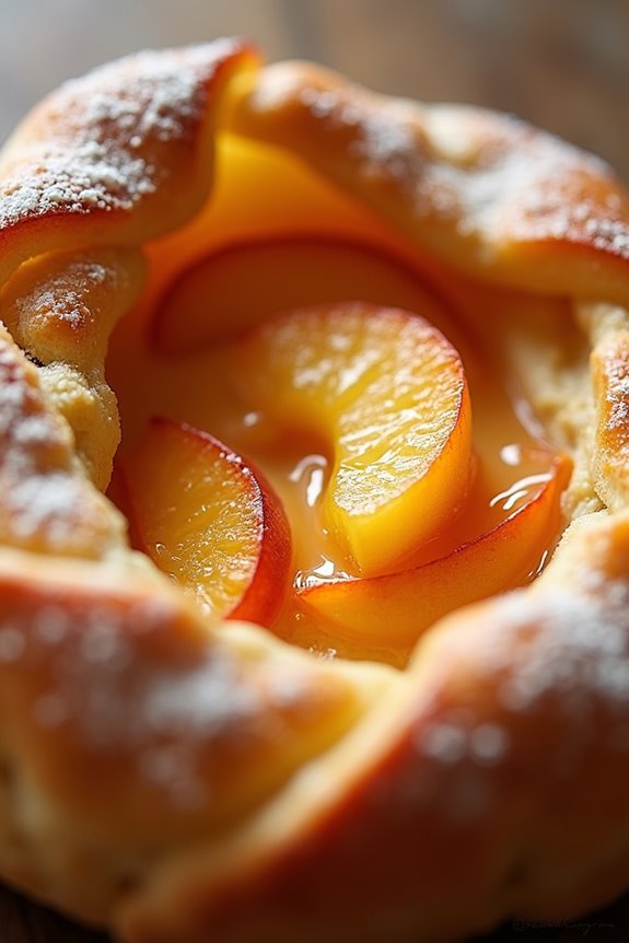delicious peach pastry delight