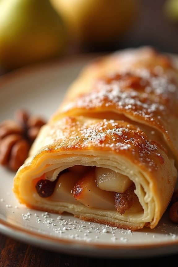 delicious pear ginger pastry