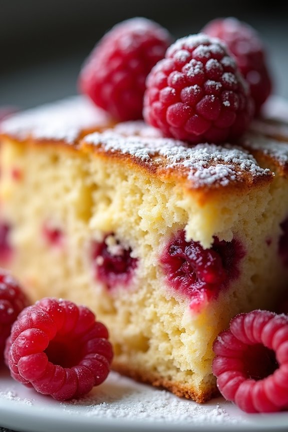 delicious raspberry butter cake