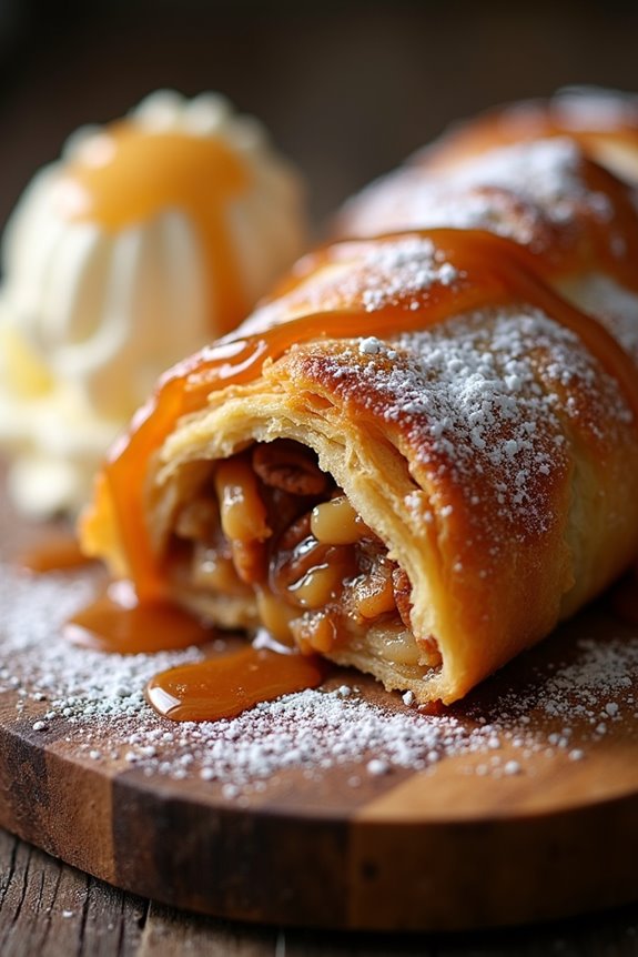 delightful caramel apple strudel