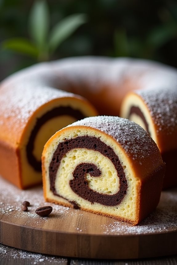 delightful chocolate vanilla cake