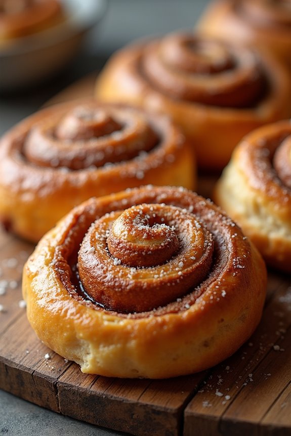 delightful cinnamon filled spirals