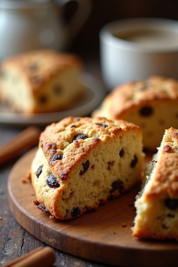 delightful cinnamon raisin scones