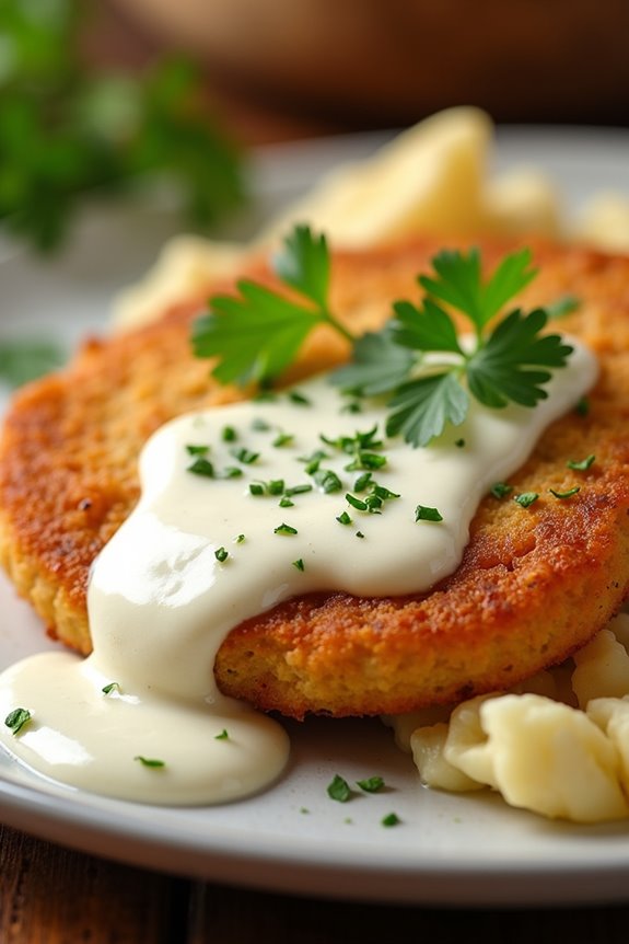 delightful creamy schnitzel dish