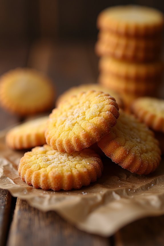 delightful crunchy cornmeal cookies