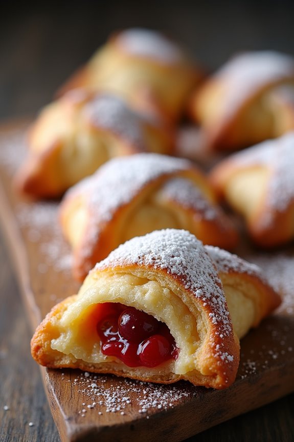 delightful flaky sweet pastries