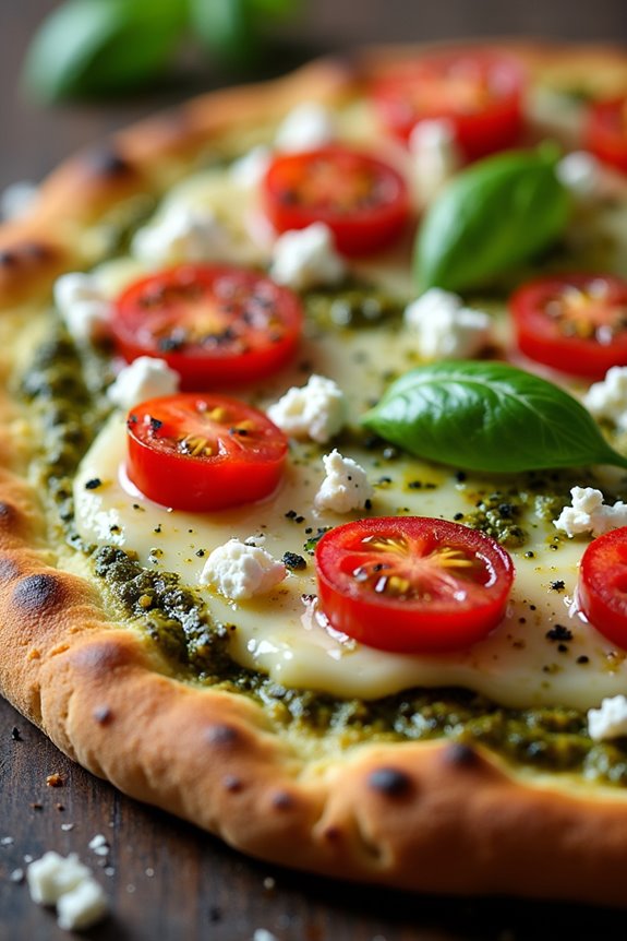 delightful mediterranean chicken flatbread