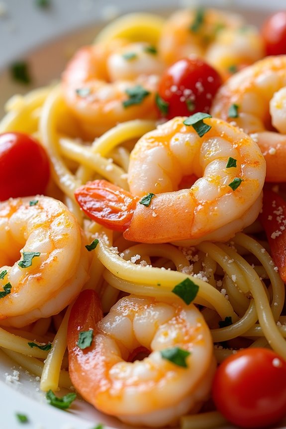 delightful mediterranean shrimp pasta