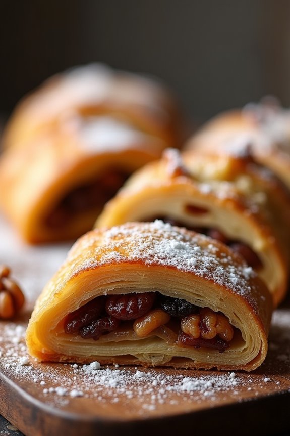 delightful nutty dessert strudel