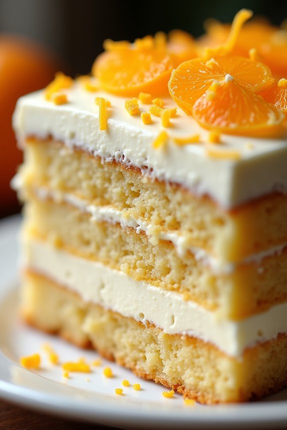 delightful orange cream torte