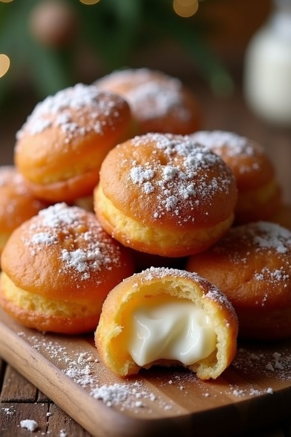 delightful soft cheese fritters