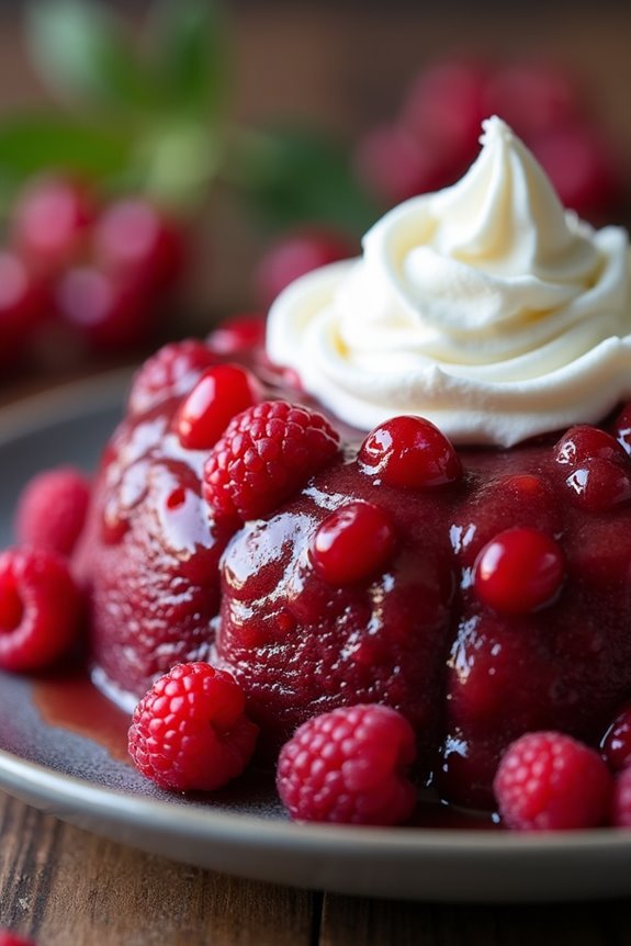 delightful summer berry pudding