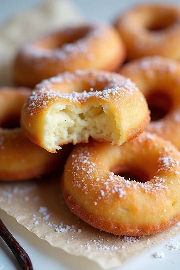 delightful vanilla bean doughnuts