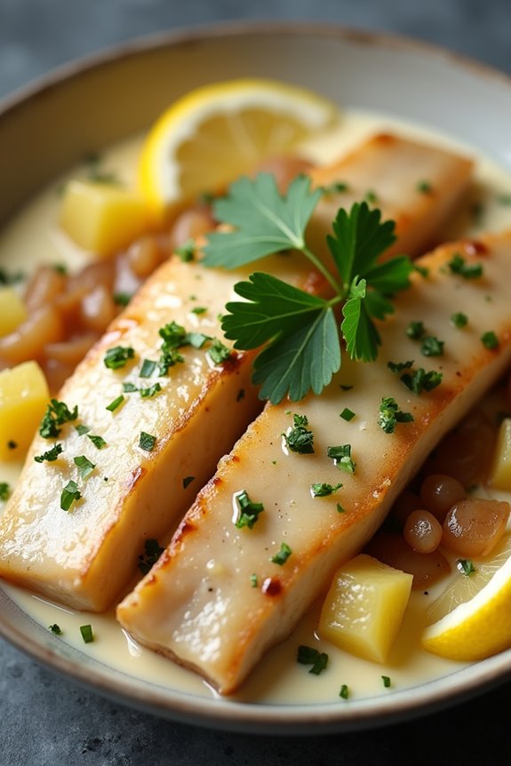 dried salted cod preparation