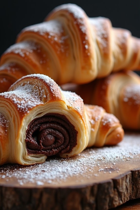 easy homemade chocolate croissants