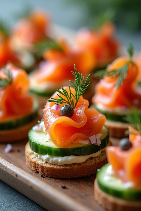 elegant smoked salmon appetizers
