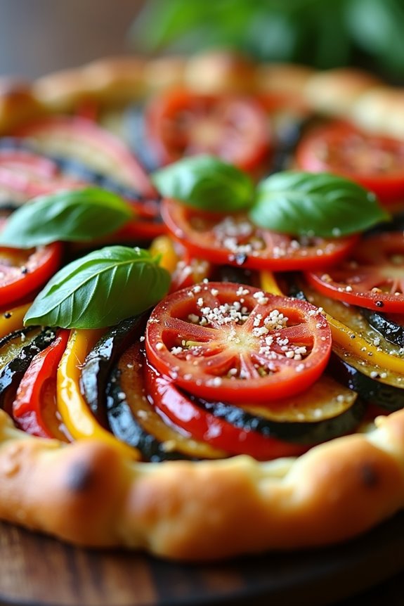 elegant summer vegetable tart