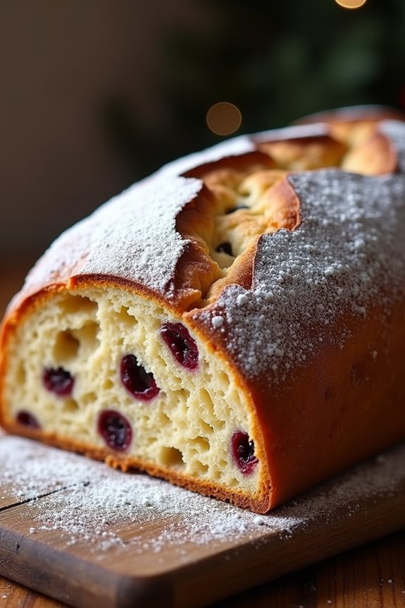festive german fruit bread