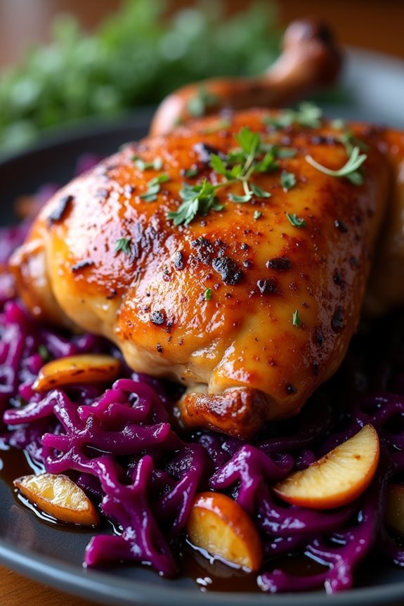 festive german roast duck