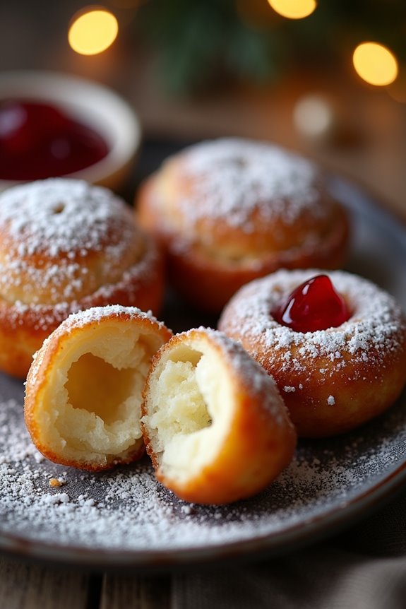 festive spherical pancake treats