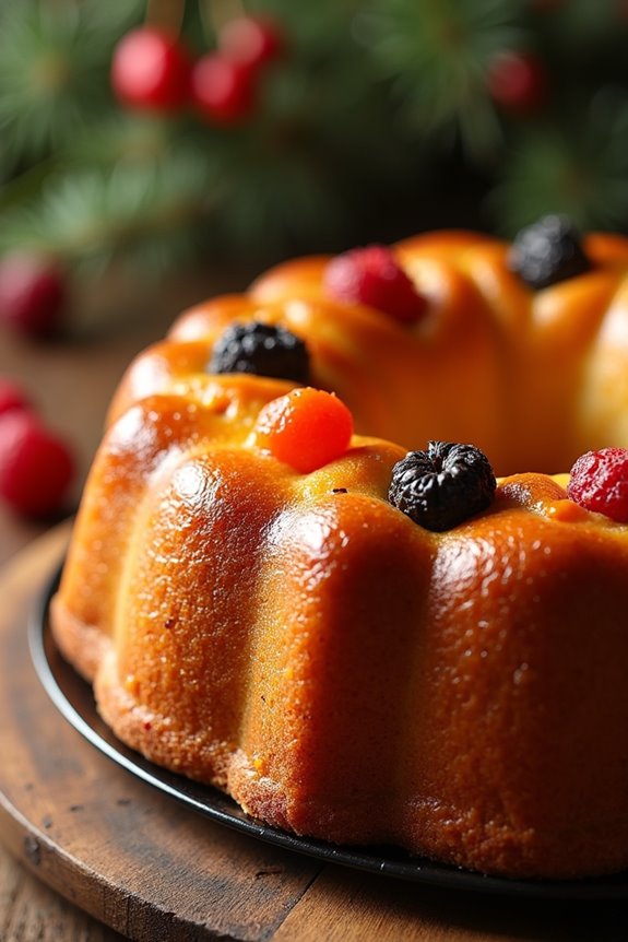 festive traditional king cake