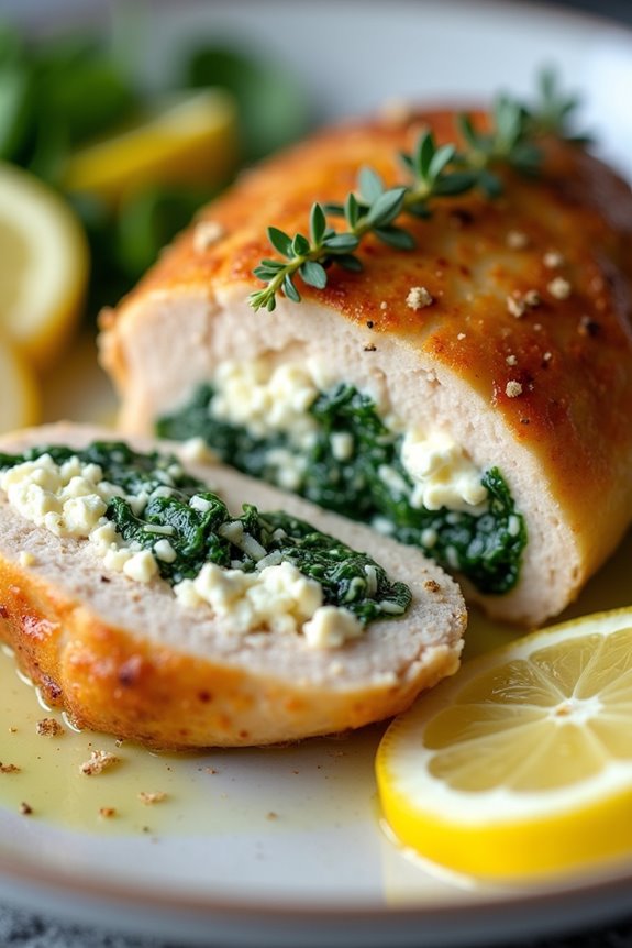 feta chicken with lemon