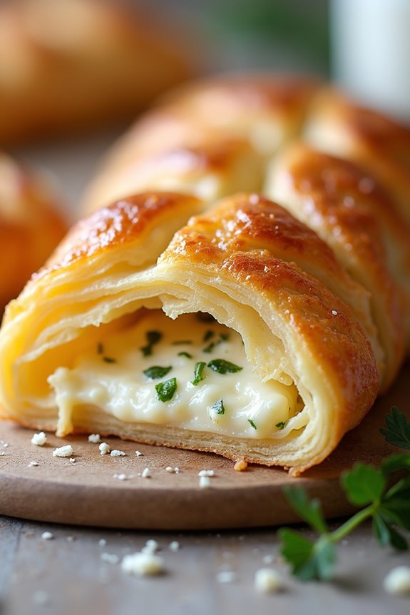flaky cheese filled pastry delight