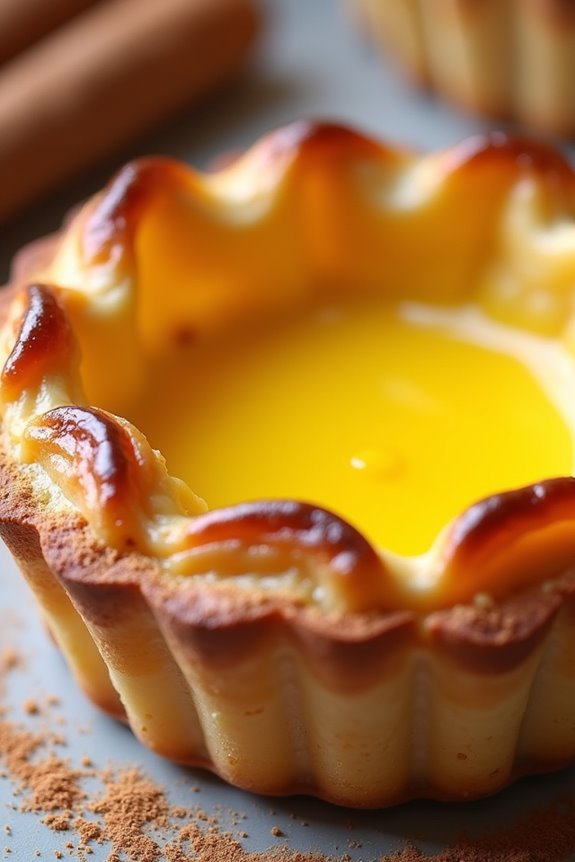 flaky pastry creamy custard