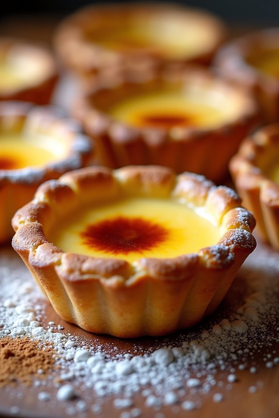 flaky pastry custard tarts