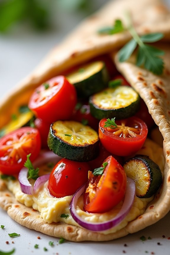 flavorful nutritious pita wraps