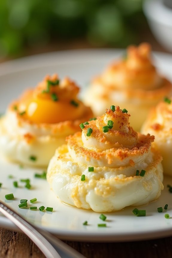 fluffy baked egg meringues