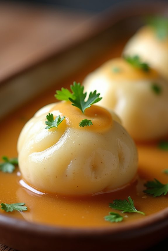 fluffy german bread dumplings