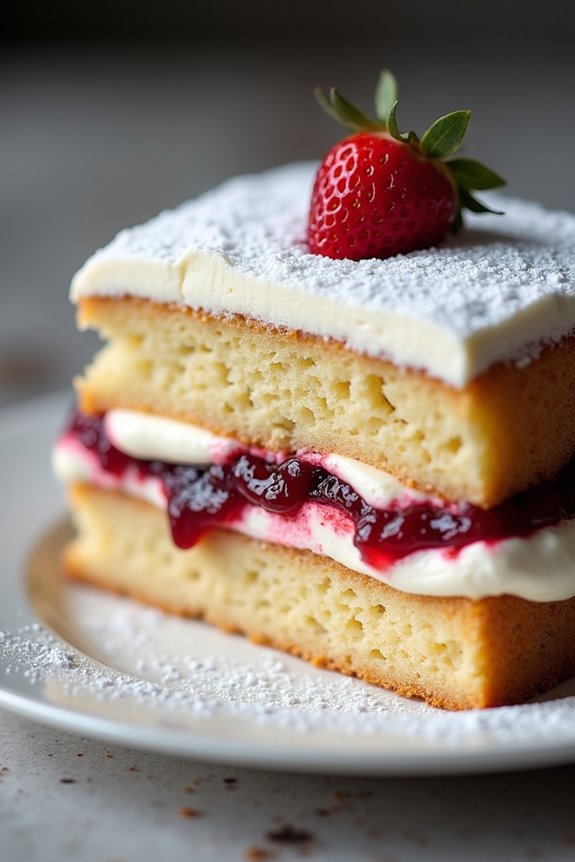 fluffy jam filled british classic