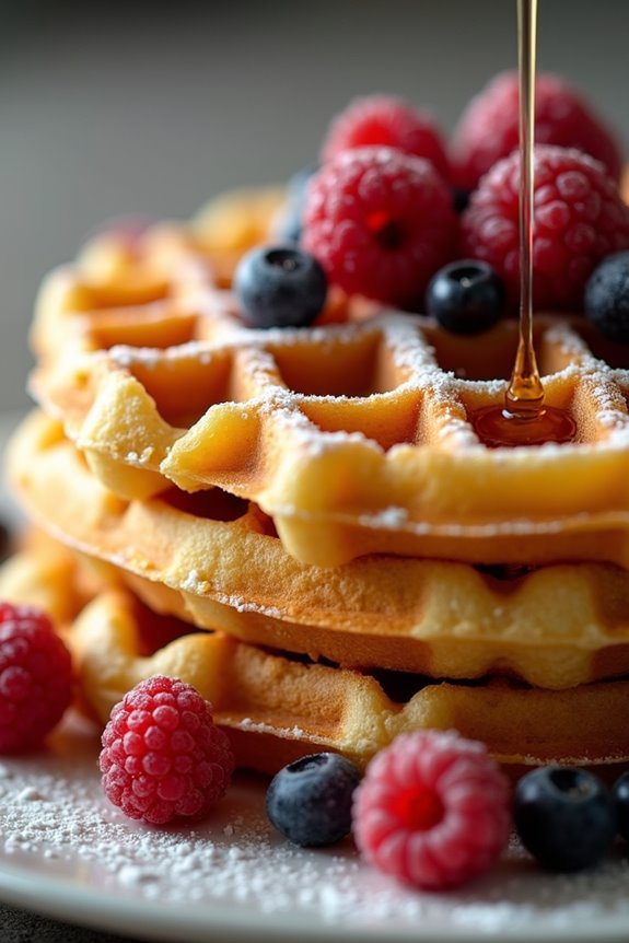 fluffy scandinavian egg waffles