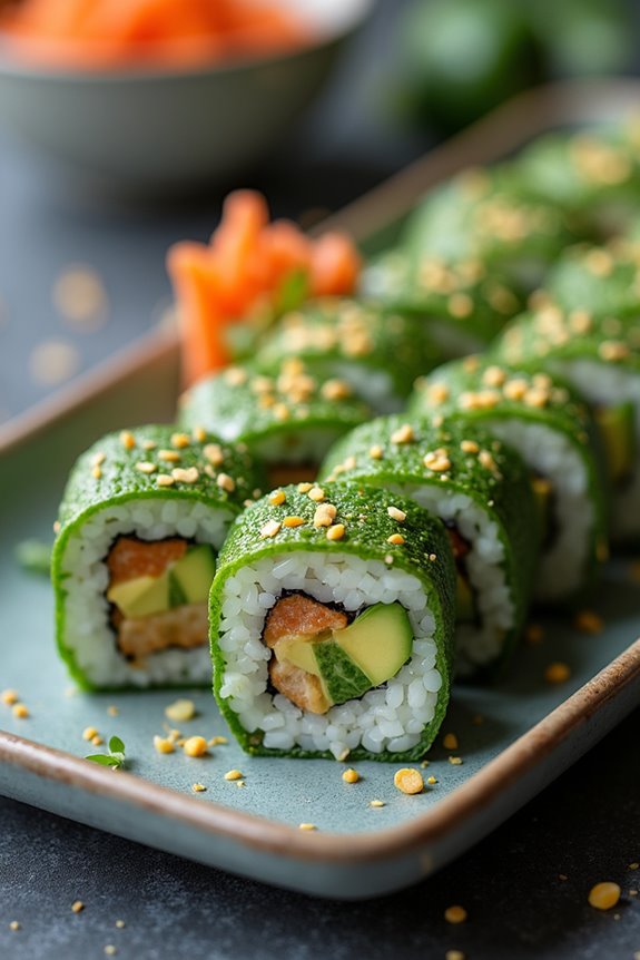 fresh and vibrant sushi