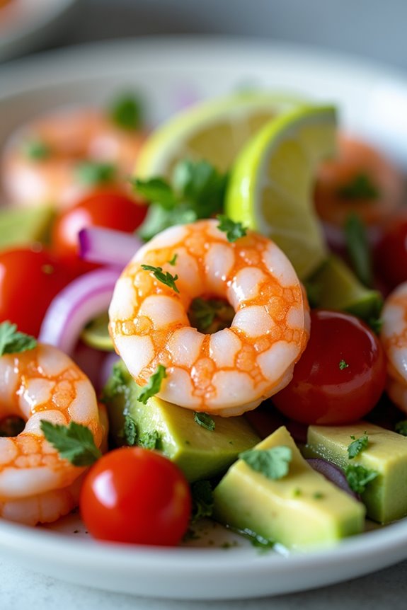 fresh shrimp avocado ceviche