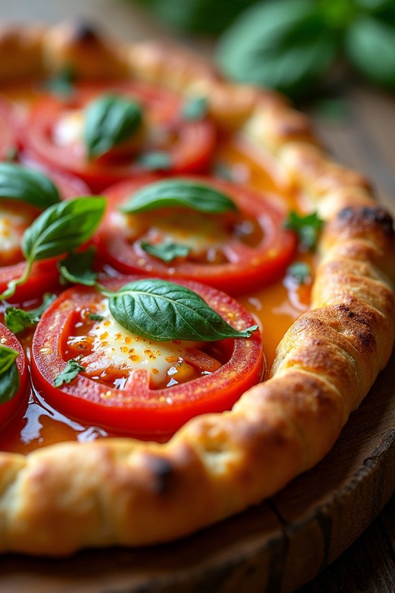 fresh tomato basil tart