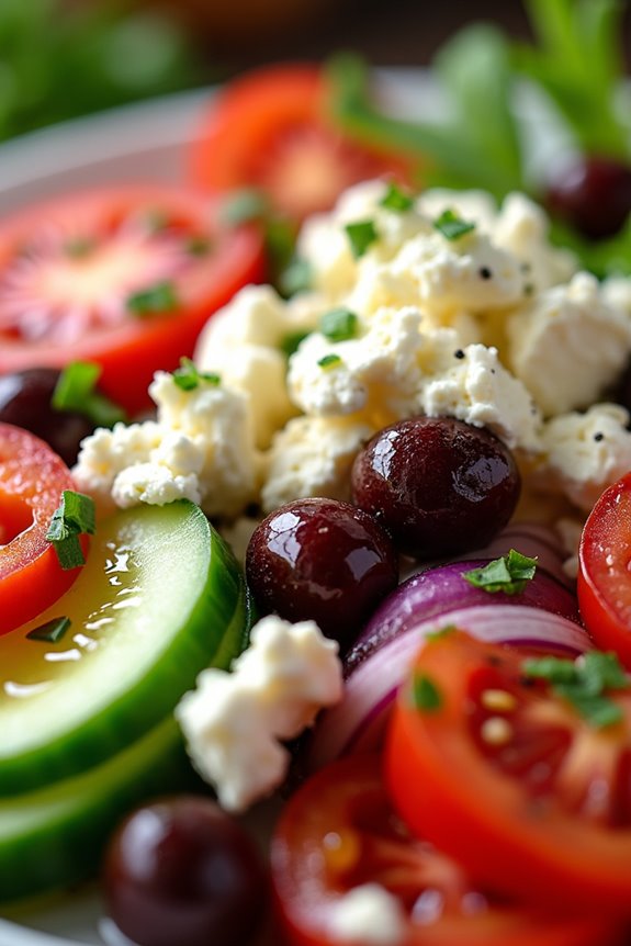 fresh vibrant mediterranean salad