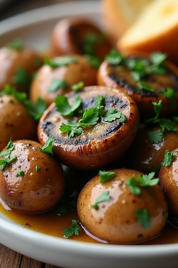 garlic butter mushroom appetizer