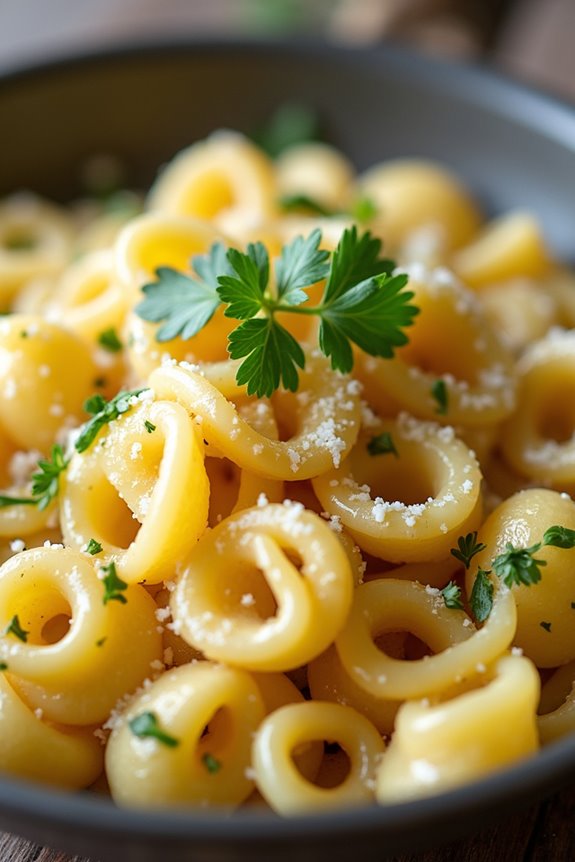 garlic parmesan spaetzle delight