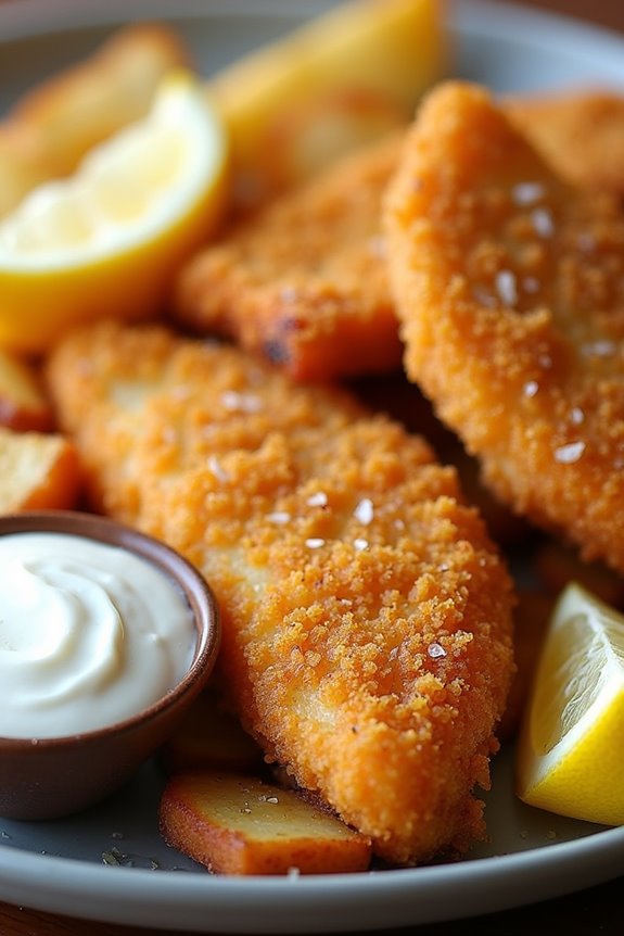 gluten free crispy fish dish