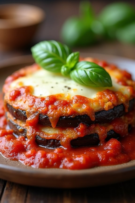 gluten free eggplant parmesan delight