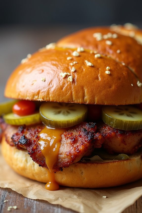 gluten free portuguese pork sandwich