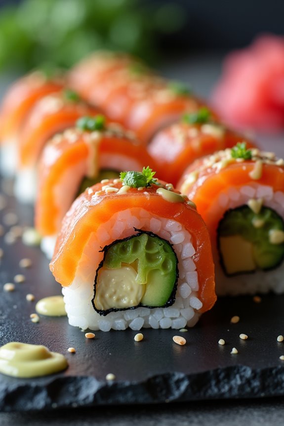 gravlax sushi rolls recipe