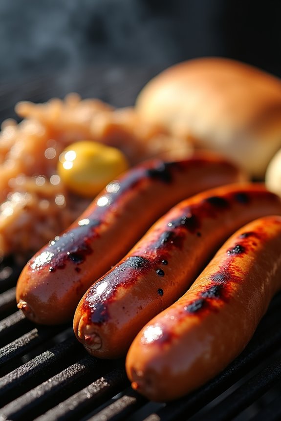 grilled bratwurst german delight