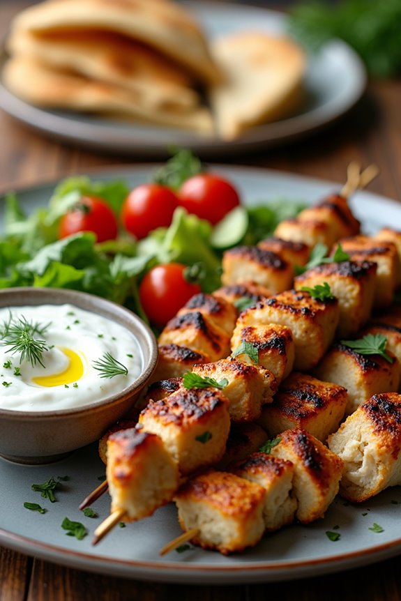 grilled chicken with tzatziki