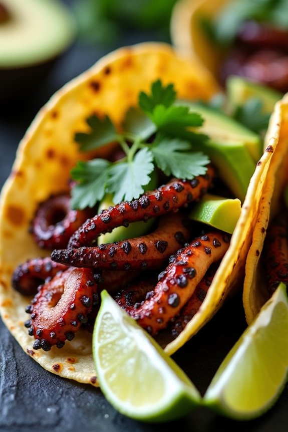 grilled octopus taco delight