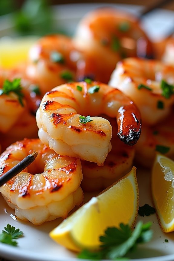 grilled shrimp with lemon garlic
